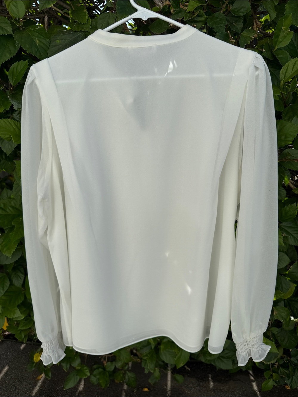 Calvin Klein Long-Sleeve Blouse - Picture 6 of 7